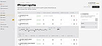 prompts dashboard