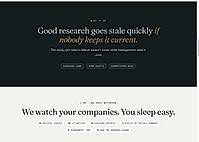 Portfolio monitoring — ongoing tracking of companies and material changes