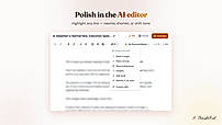 AI Editor for polishing