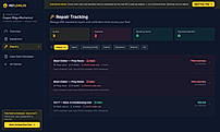 Product demo: auto-created repair action with the 30-day federal deadline (fictional demo fleet)