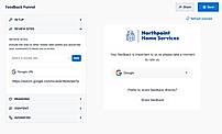 Feedback funnel editor