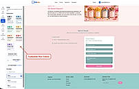 Choose colors, fonts, and styles to match your brand.