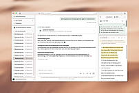 Verifiable research: every statement links to its exact source — here § 622 BGB shown in full alongside.