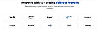 Integrated with 40+ voicebot providers