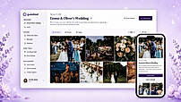 Keep guest photos and videos organized in one gallery across devices.