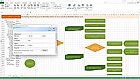 The diagram could be exported or copied directly to other Office apps