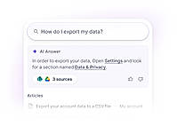 Elium AI search answering from verified company knowledge