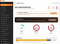 Mac Health Dashboard - Real-time System Metrics