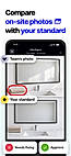 Compare on-site photos with your standards