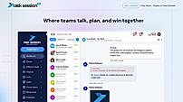 Team and client chat with groups