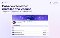 Build courses from modules and lessons