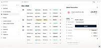 Bank transactions with automatic categorization
