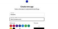 Create an app from a website link