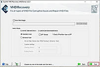 Choose to save Disk Image and scanning mode: Standard and Advanced.