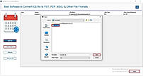 Click on the Add File or Add Folder button and browse ICS files. Click Open to add and then Next.