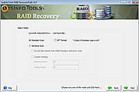 Step 3: Now select the scanning mode, i.e. Standard or Advance and other options too. Click 'Next' to continue the process