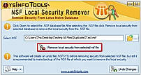 Step 3: Click the Remove Local Security button to start the process.