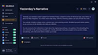 Yesterday's narrative recaps what closed and what is still open.