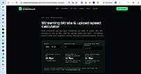 Streaming Bitrate and Upload Speed Calculator Tool
