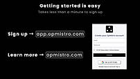 Sign up in under a minute