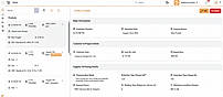 Retail custom ERP dashboard