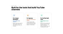 Built for the tools that build YouTube channels