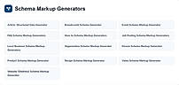 Schema Markup Tools