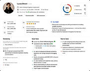 Structured reports on skills, communication, and cognition, with video, transcript