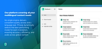 One platform covering all your multilingual content needs