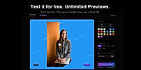 Test it for free. Unlimited Previews.