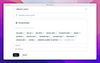 Pre-built document variables for one-click template creation