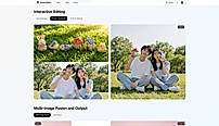 Precise Coordinate Editing and Image Fusion