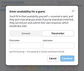 Hosts can enter availability on behalf of a guest