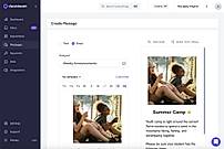Send a quick email update to your staff or design a beautiful newsletter and customize it with your logo, photos, links, colors, fonts, and more.