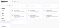 A centralized reports dashboard in billbooks featuring ten essential business reports, including collections, outstandings, expenses, inventory, and profit & loss, giving you quick access to key financial insights in one place.
