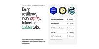 Certificate and compliance tracking
