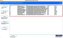 preview all the selected .msg files, emails, and attachments. Click Next