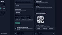Share your Dash link and QR code