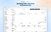 Booking with travellers and balance due