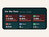 The live floor on a TV