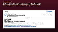 Email alert