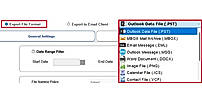 Select the Export File Format
