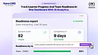 Track scenario scores, time to competency and team readiness in one dashboard, with decision-level data beyond completion rates.
