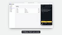 A guided session on the customer's own screen