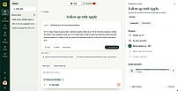 Copilot discussing a review suggestion with a linked proposal (sample workspace).