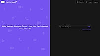 Self-hosted video meetings with landing page