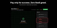Pay only for success. Zero SaaS greed.