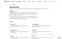 Document tools catalog - breadth across DOCX, EPUB, Markdown and more