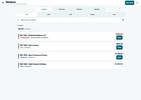 Invoices: sent, overdue, and paid (sample data)