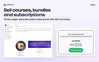 Sell courses, bundles and subscriptions